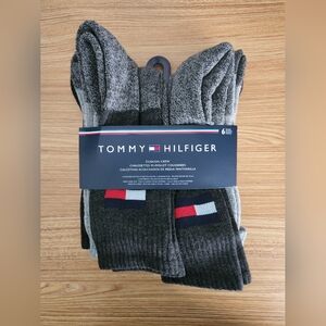 Tommy Hilfiger Men's Black and Gray Casual Socks (Assortment)